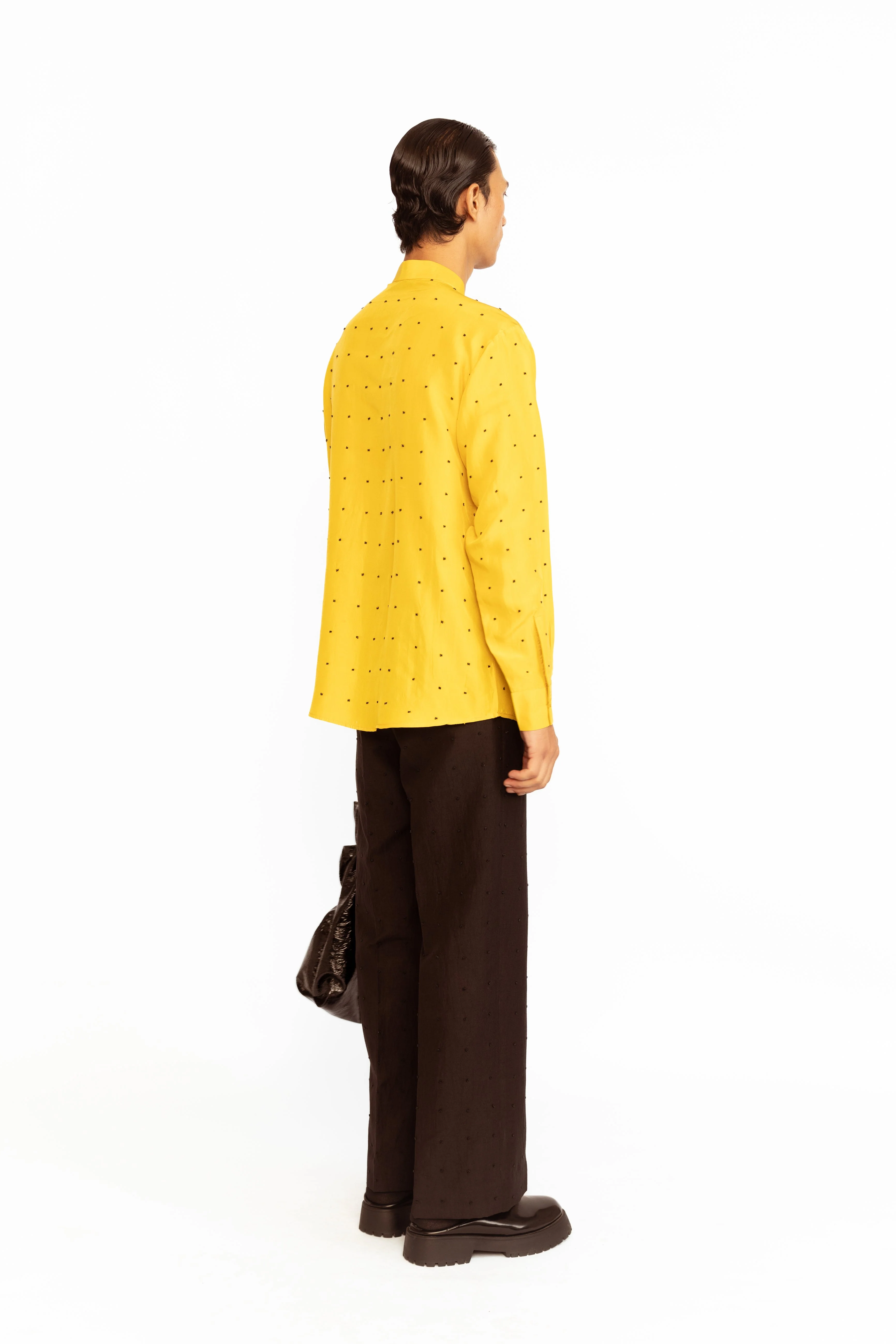 Angus Embroidered Silk Shirt - Image 5