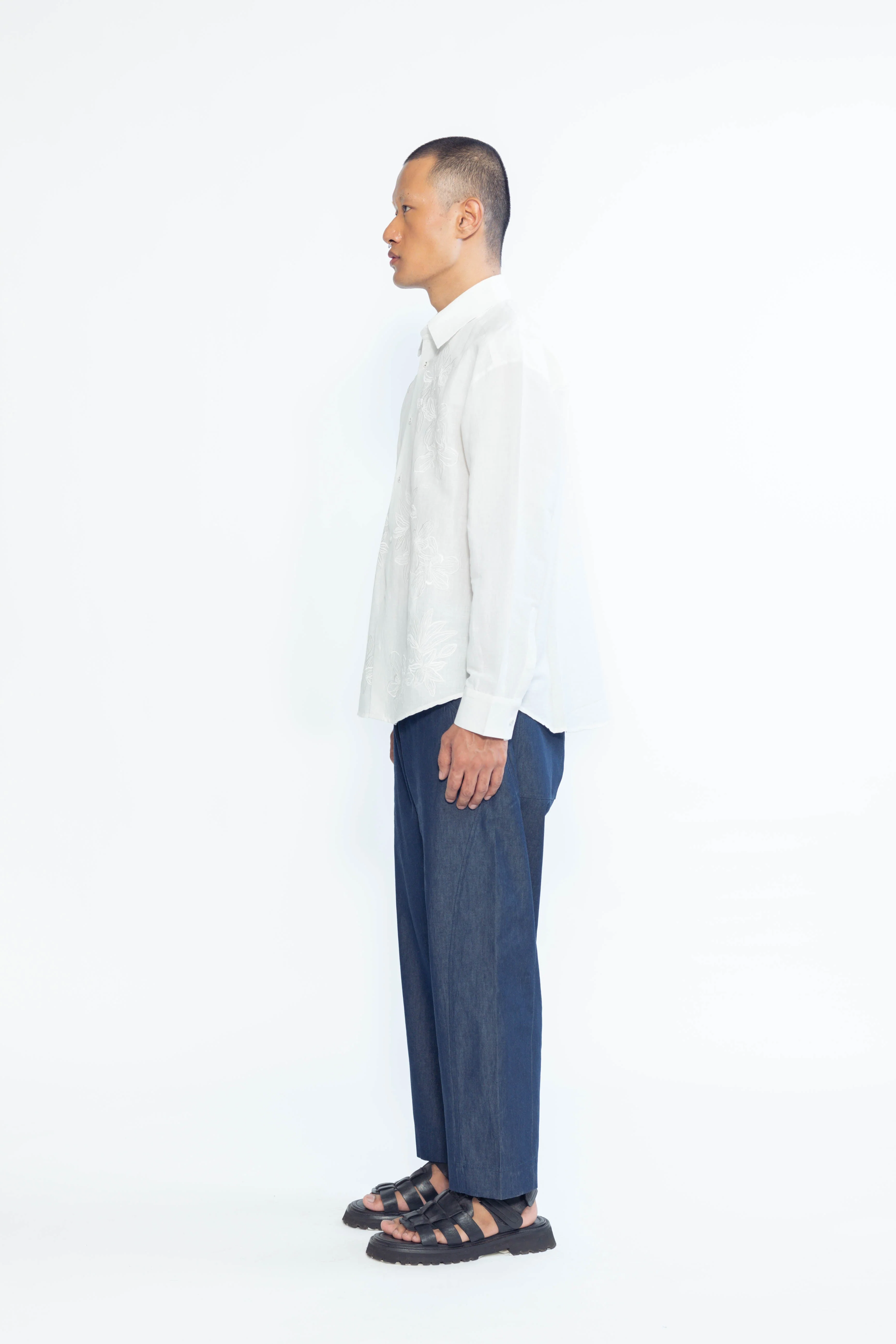 Arcadian Embroidered Linen Shirt - Image 4