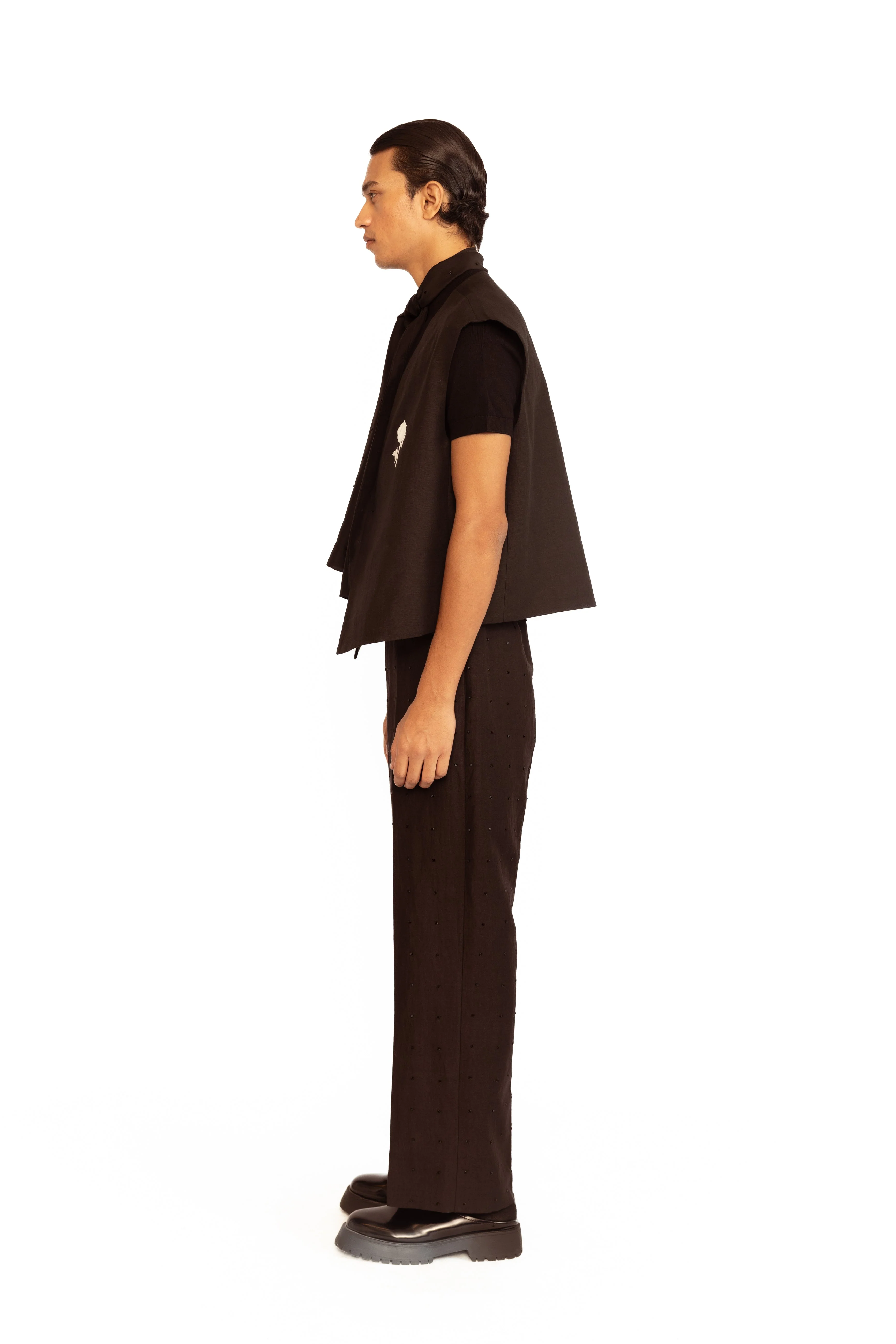 Archibald Waistcoat - Black - Image 4