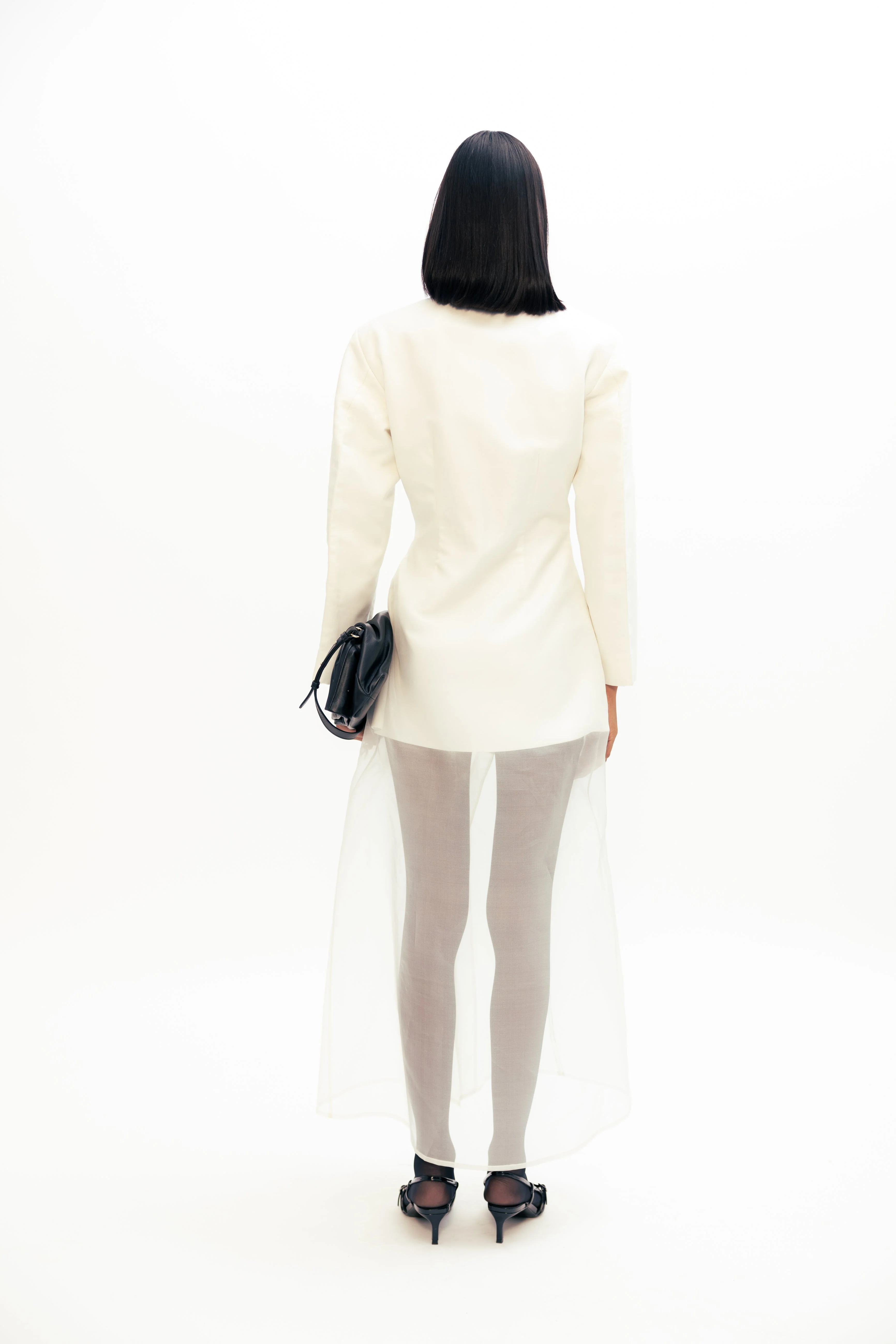 Barbara Mini Dress - Ivory - Image 3