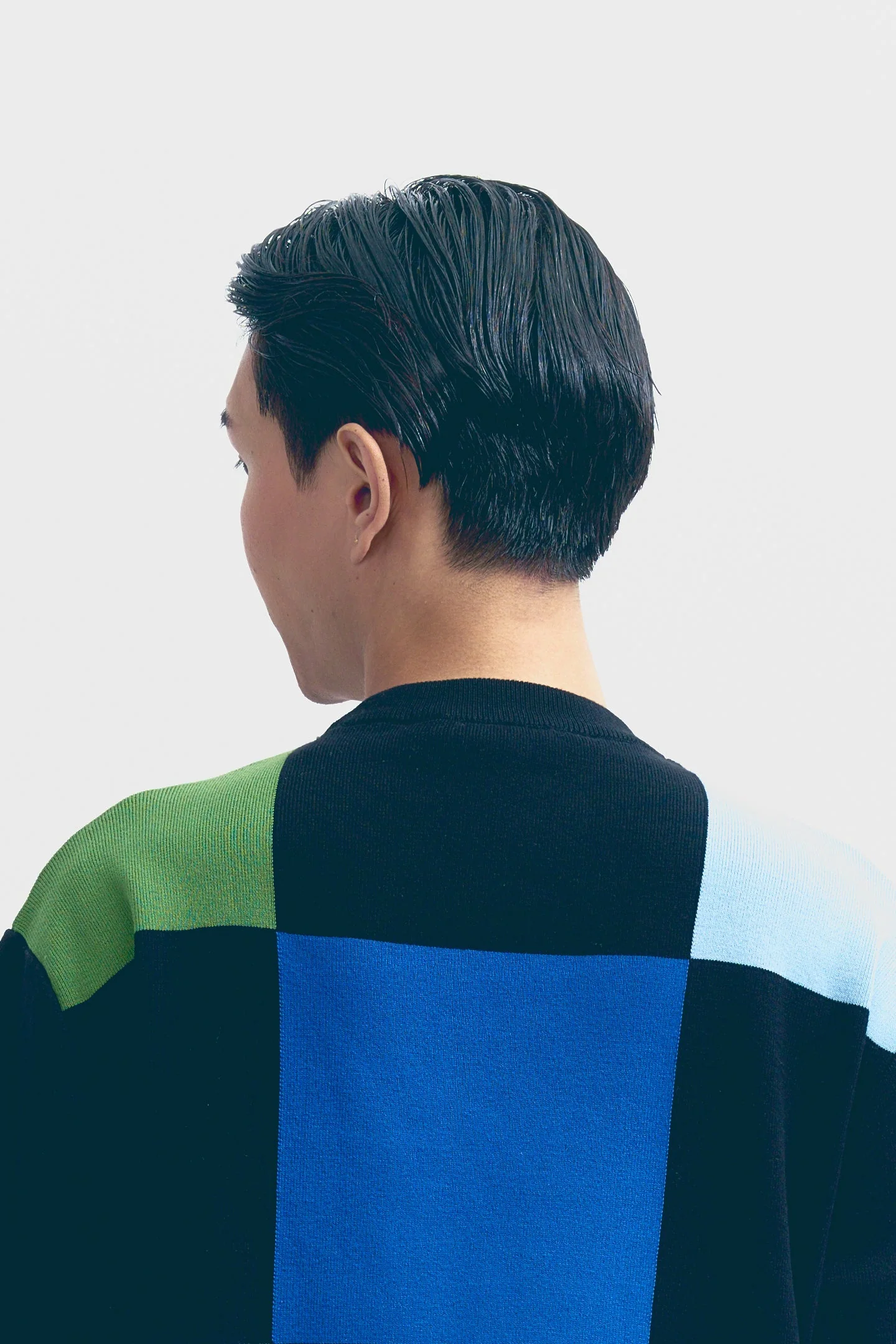Checker Board Knit T-Shirt - Image 5