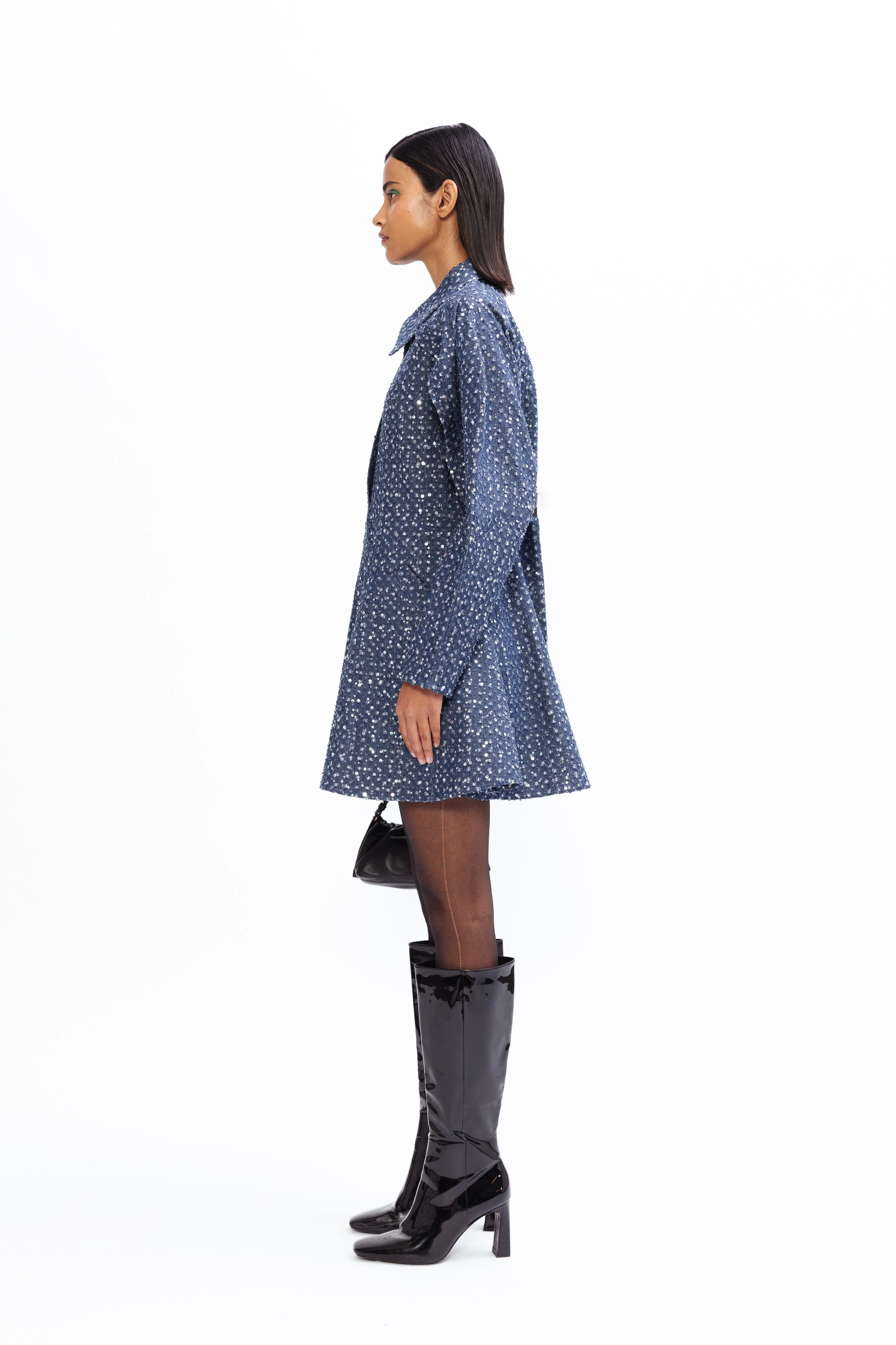 Glint Denim Dress - Image 4