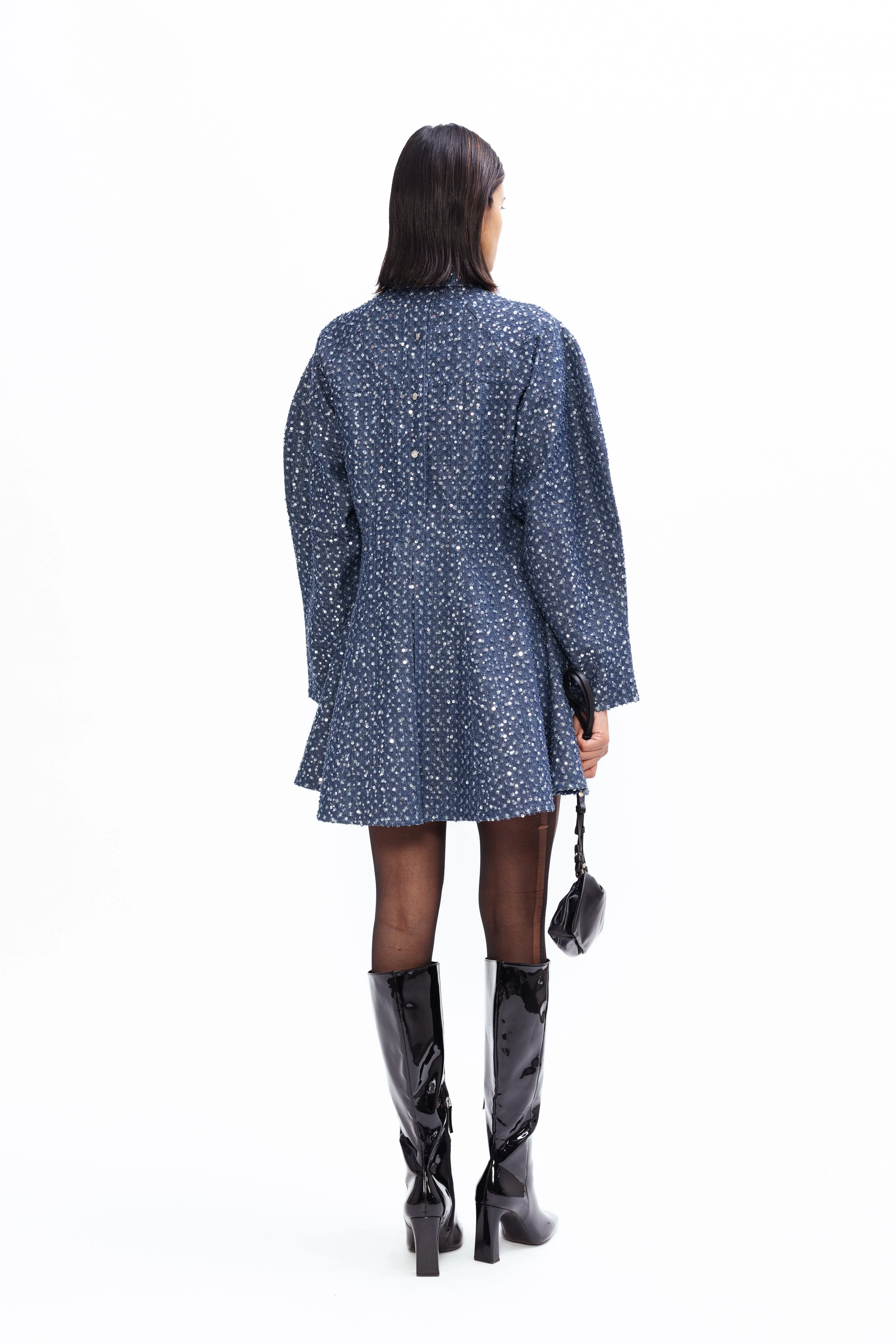 Glint Denim Dress - Image 5
