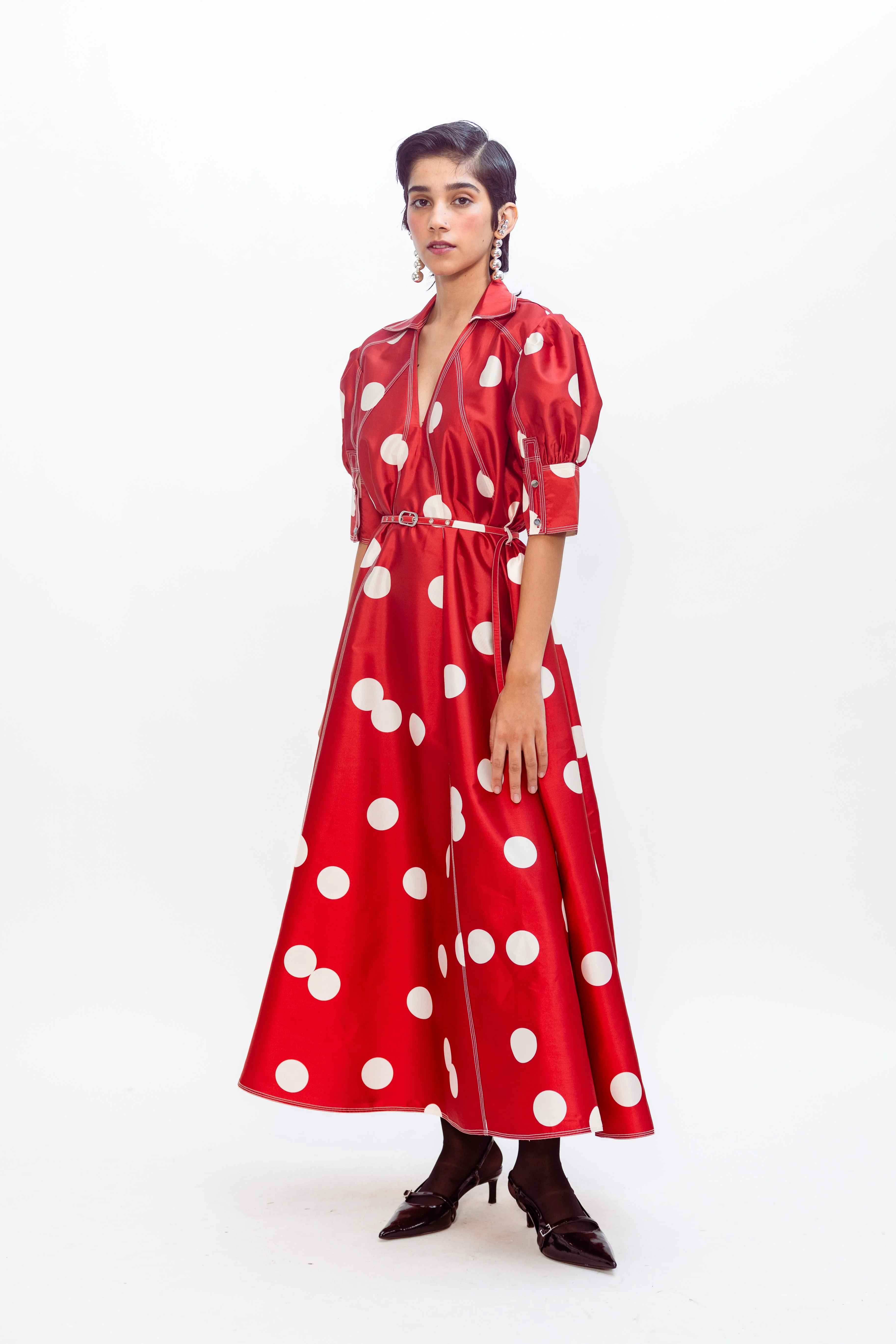 Guilded Dress - Red - Image 3