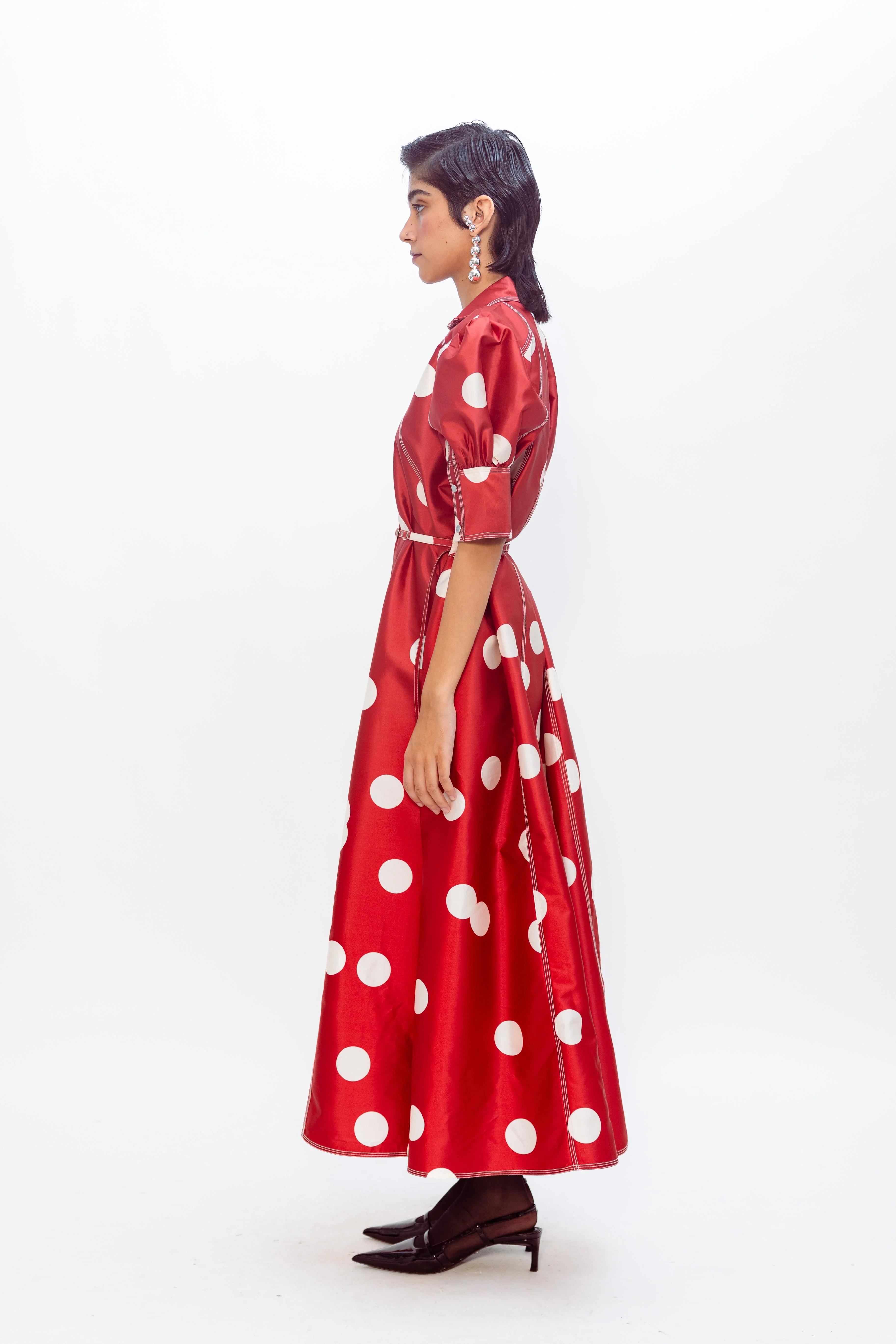 Guilded Dress - Red - Image 4