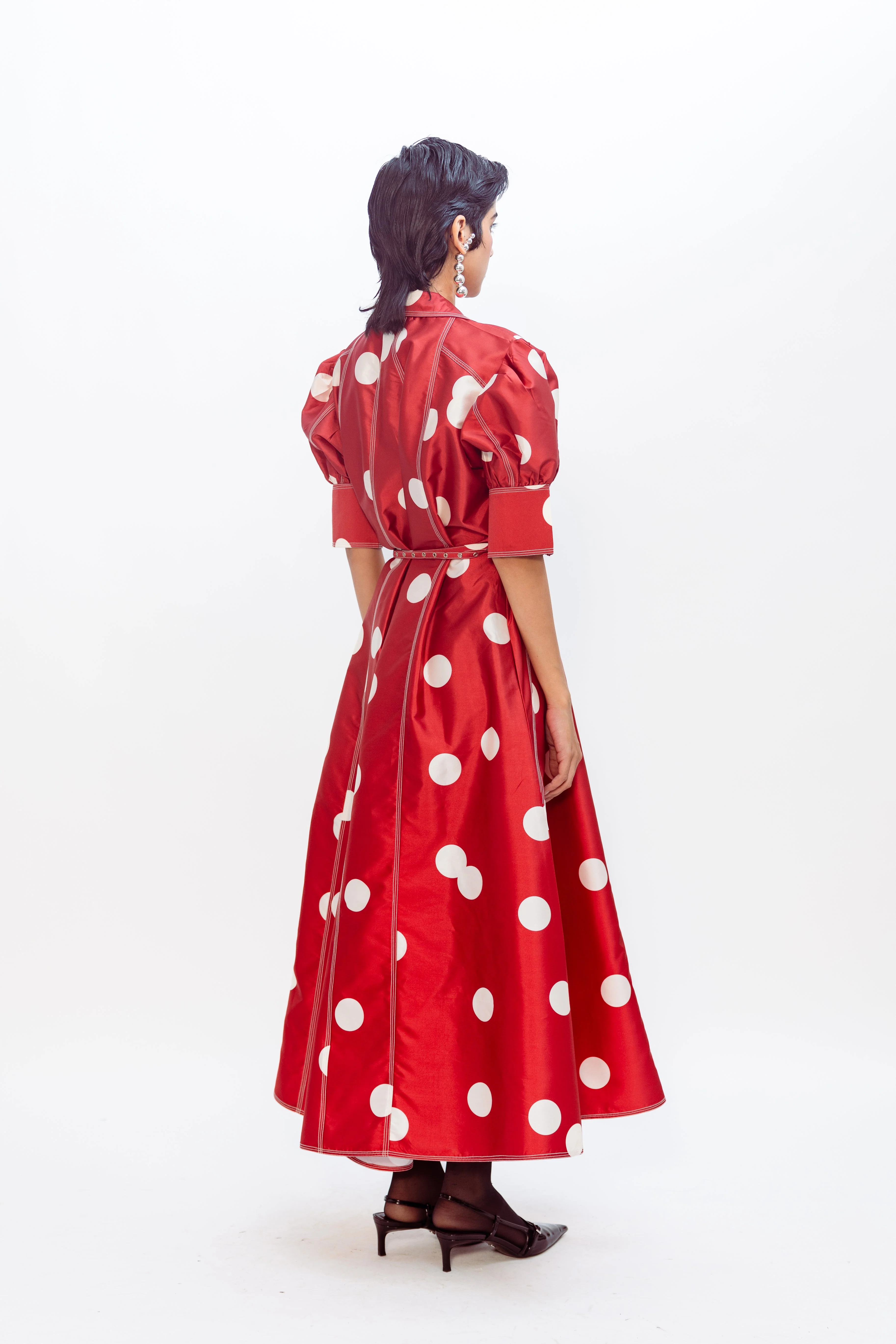 Guilded Dress - Red - Image 5