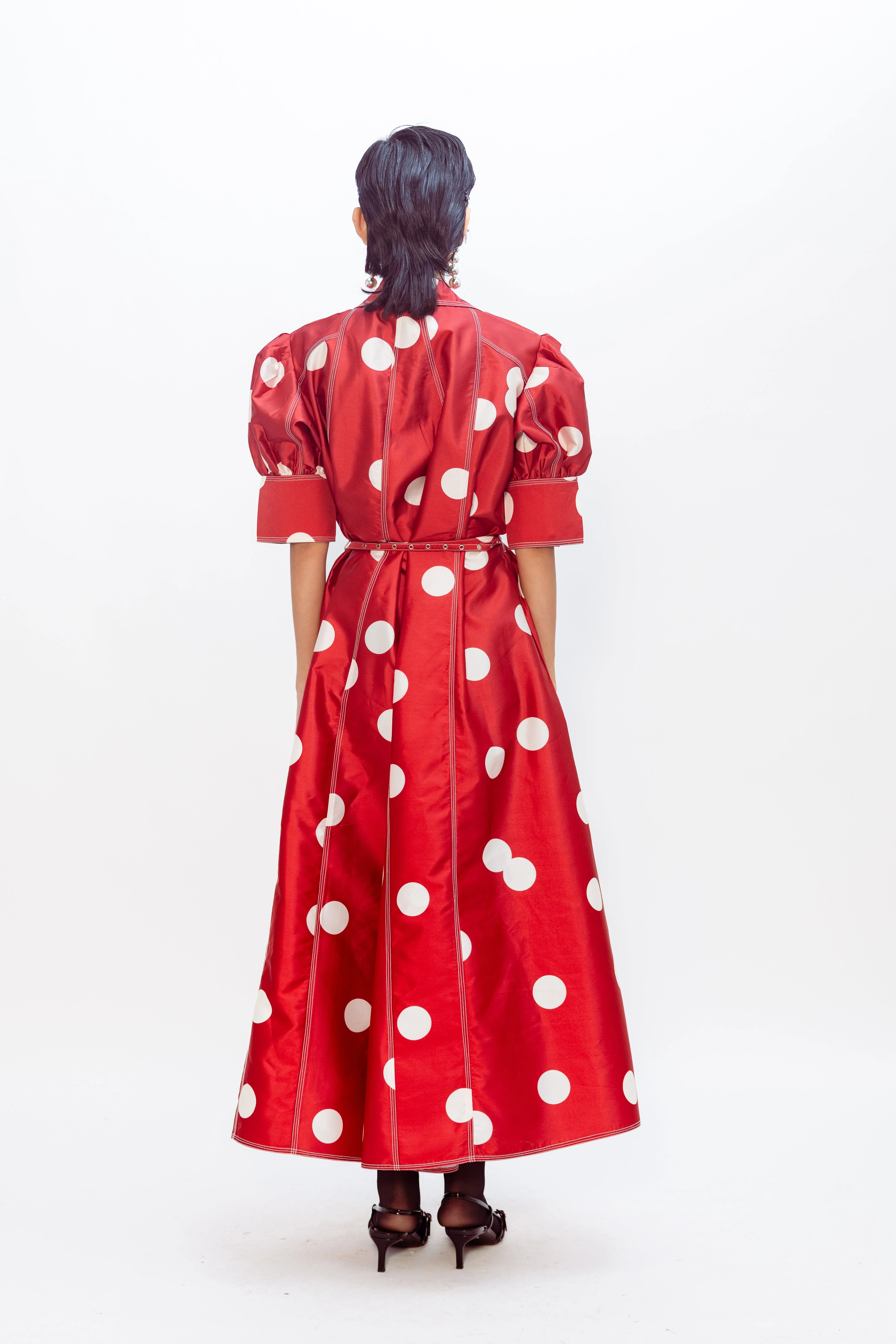 Guilded Dress - Red - Image 6