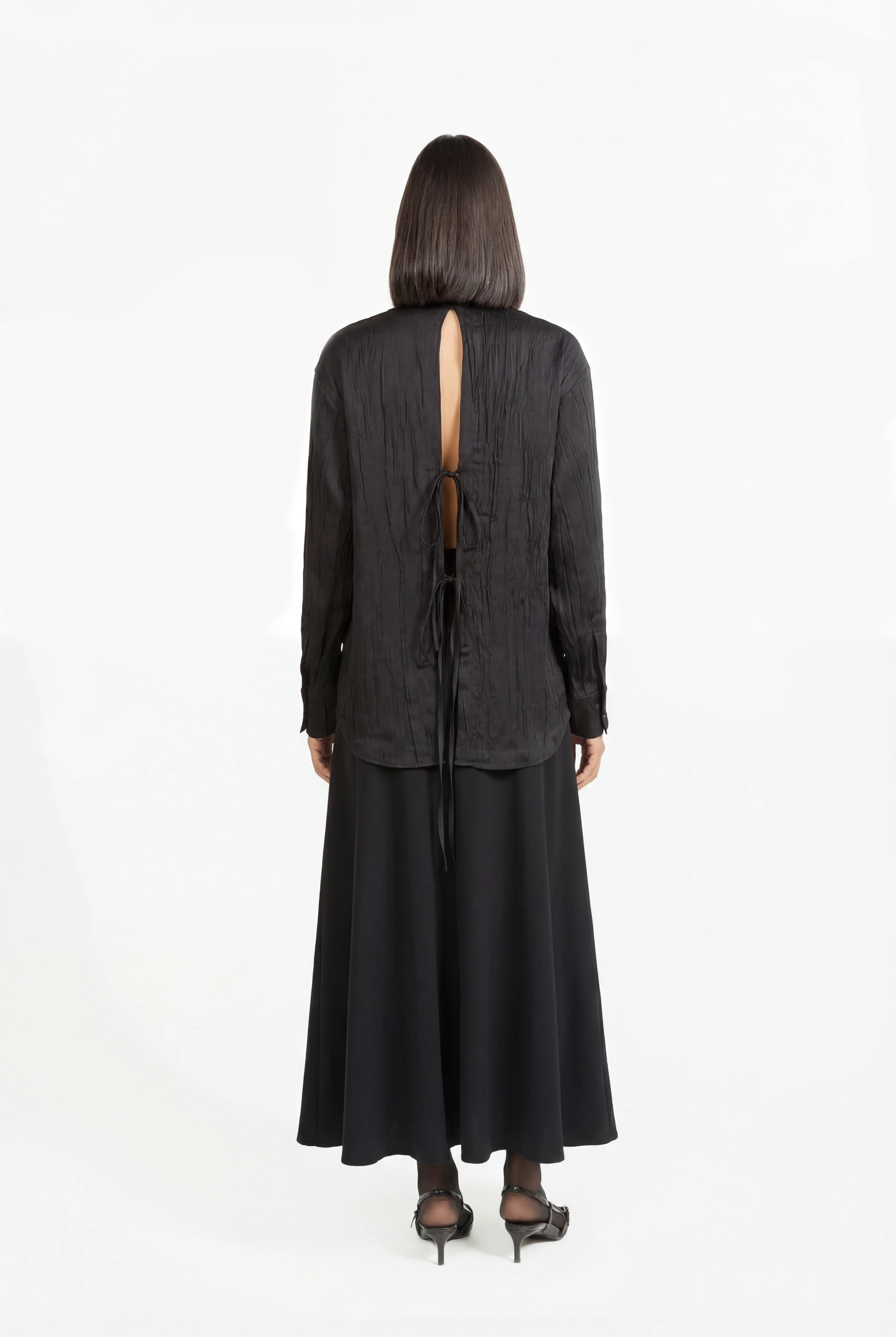 Joana Embroidered Shirt - Black - Image 3