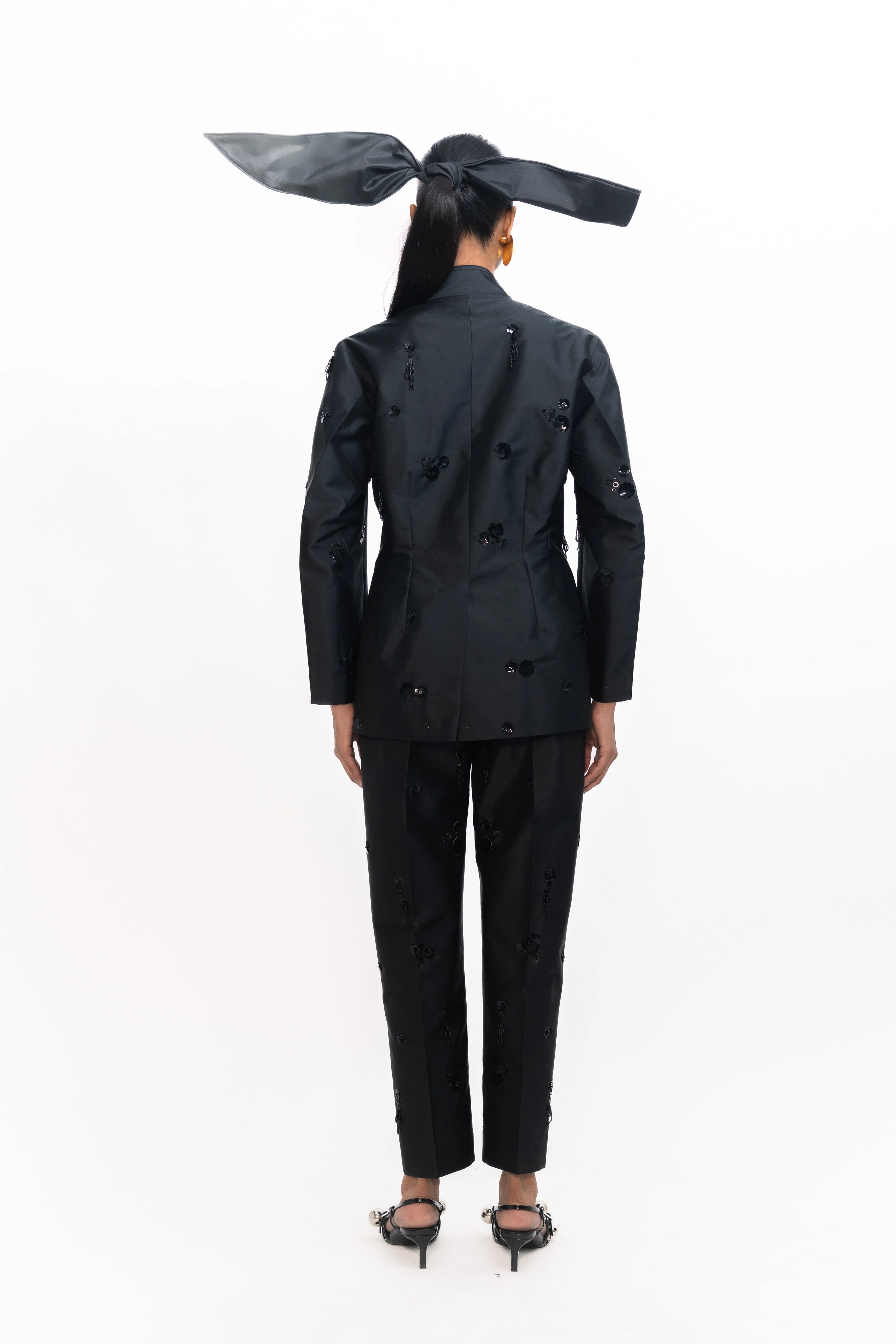 Lamar Sequins Blazer - Black - Image 5