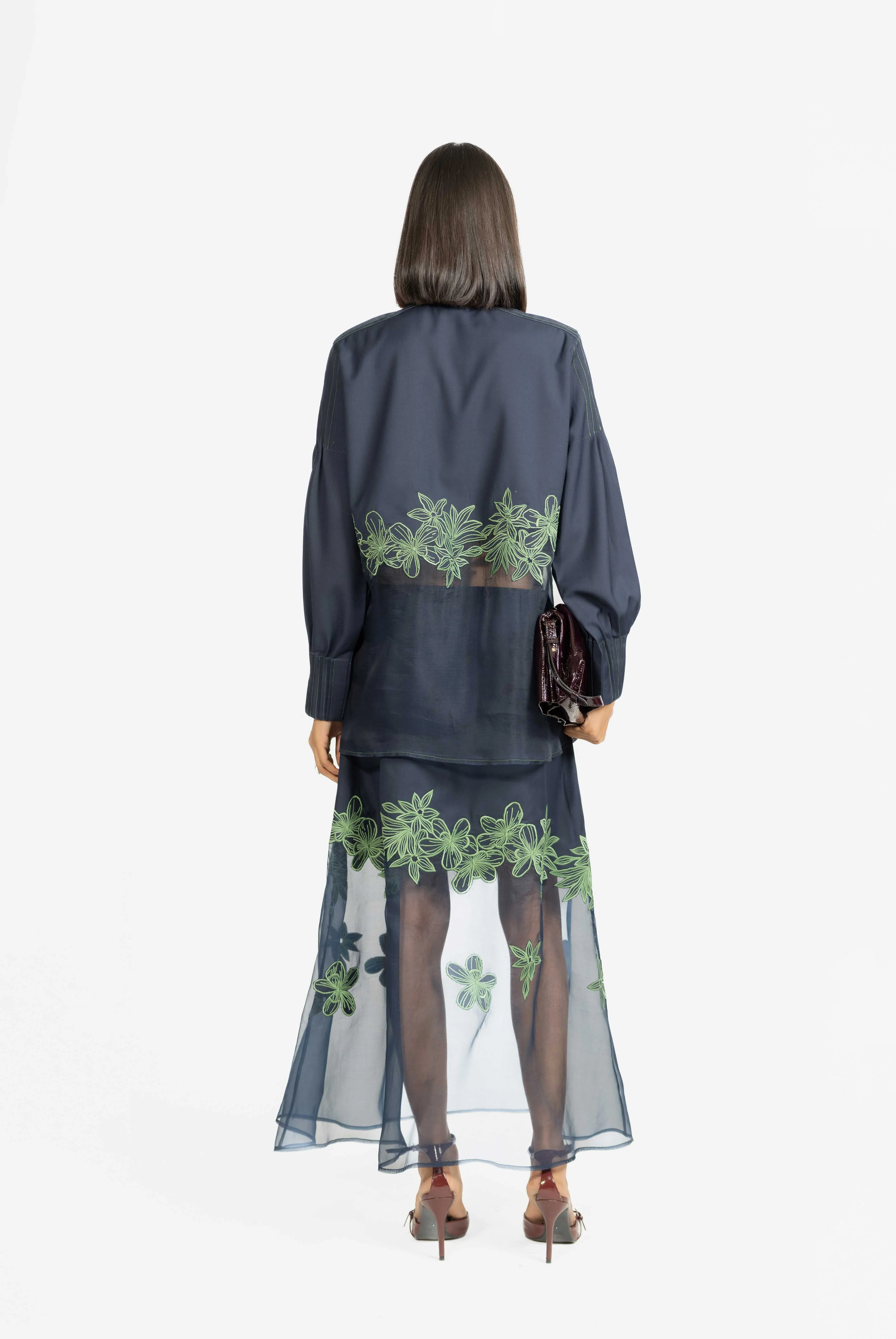 Leora Embroidered Skirt - Image 6