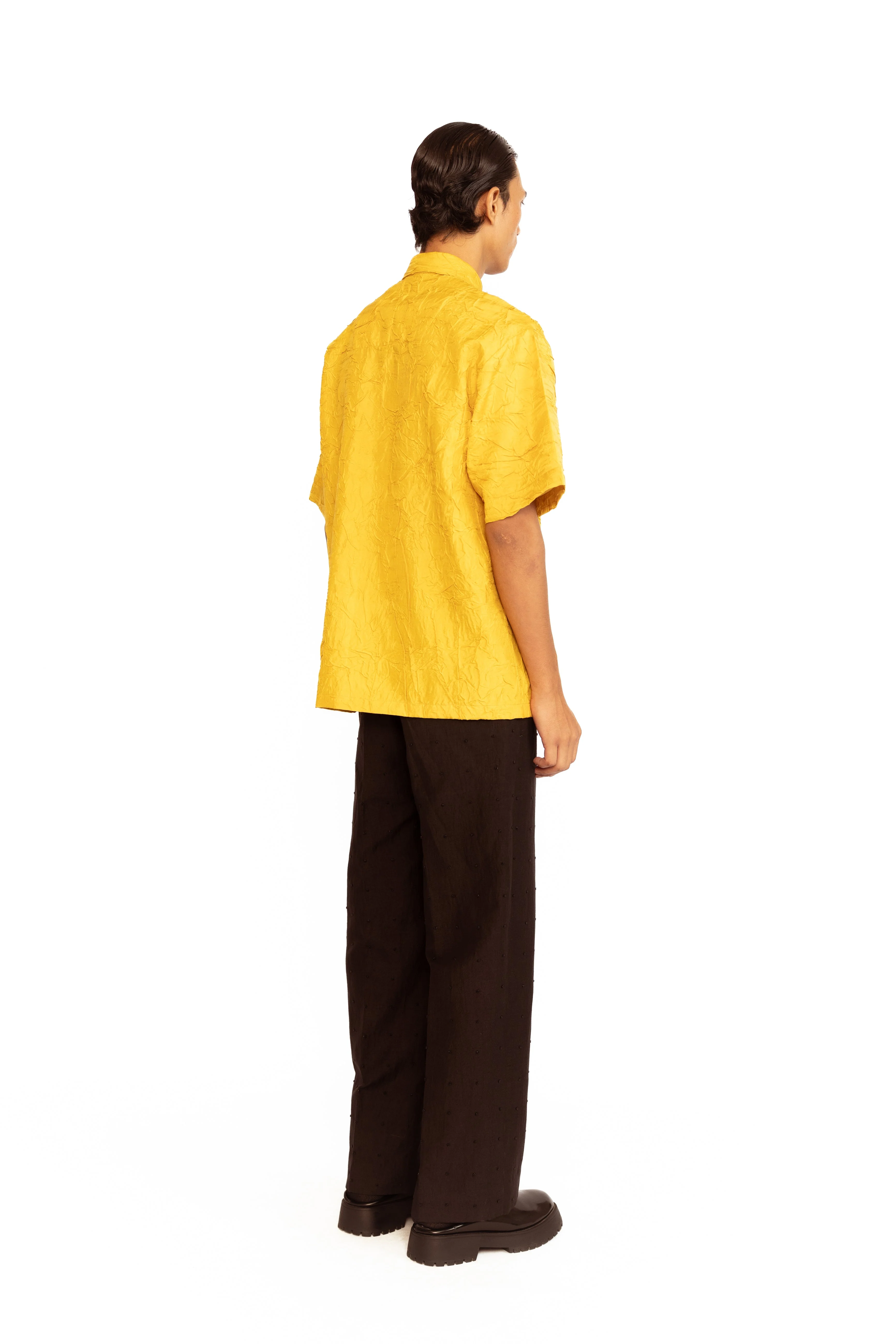 Oleander Applique Shirt - Yellow - Image 5