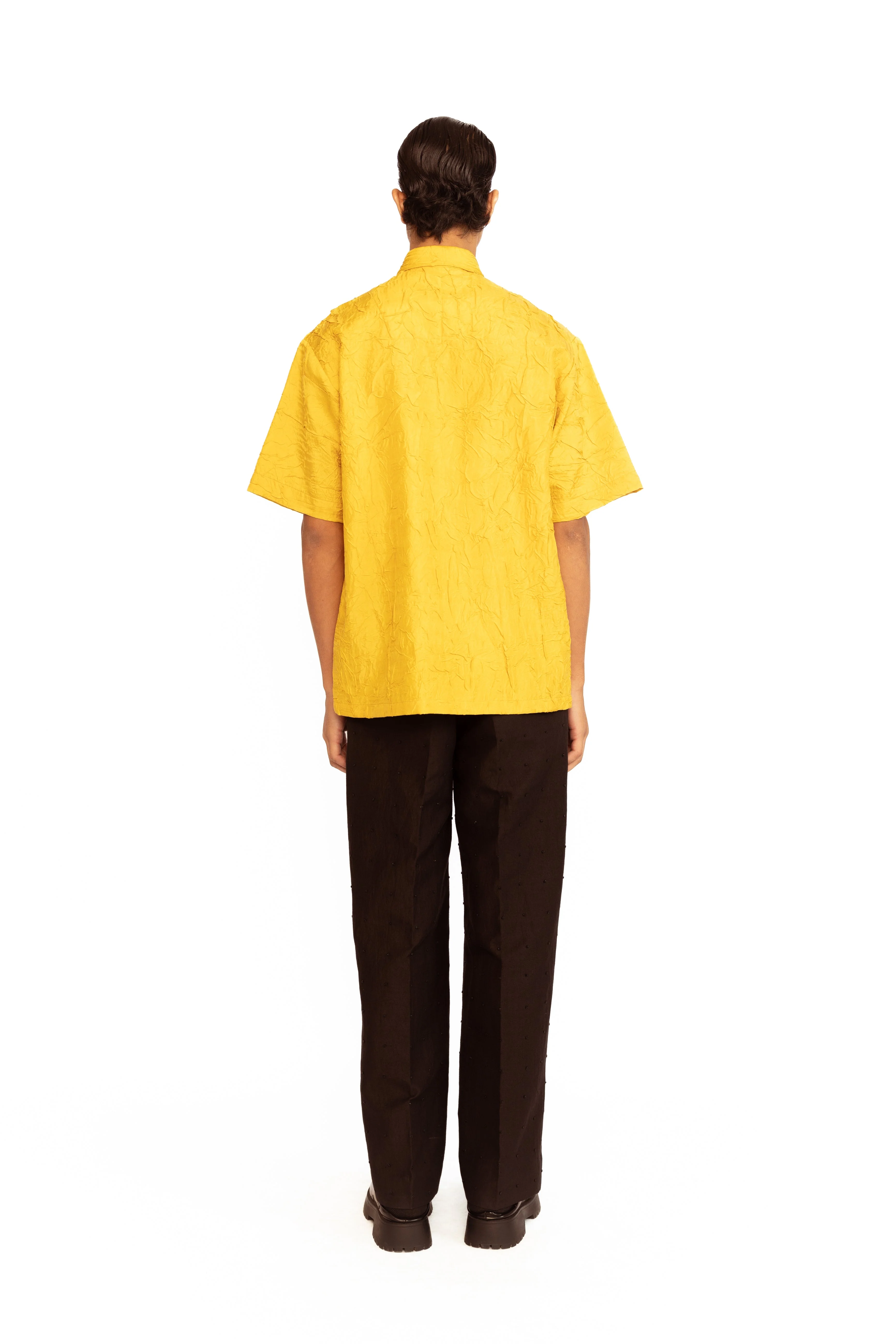 Oleander Applique Shirt - Yellow - Image 6