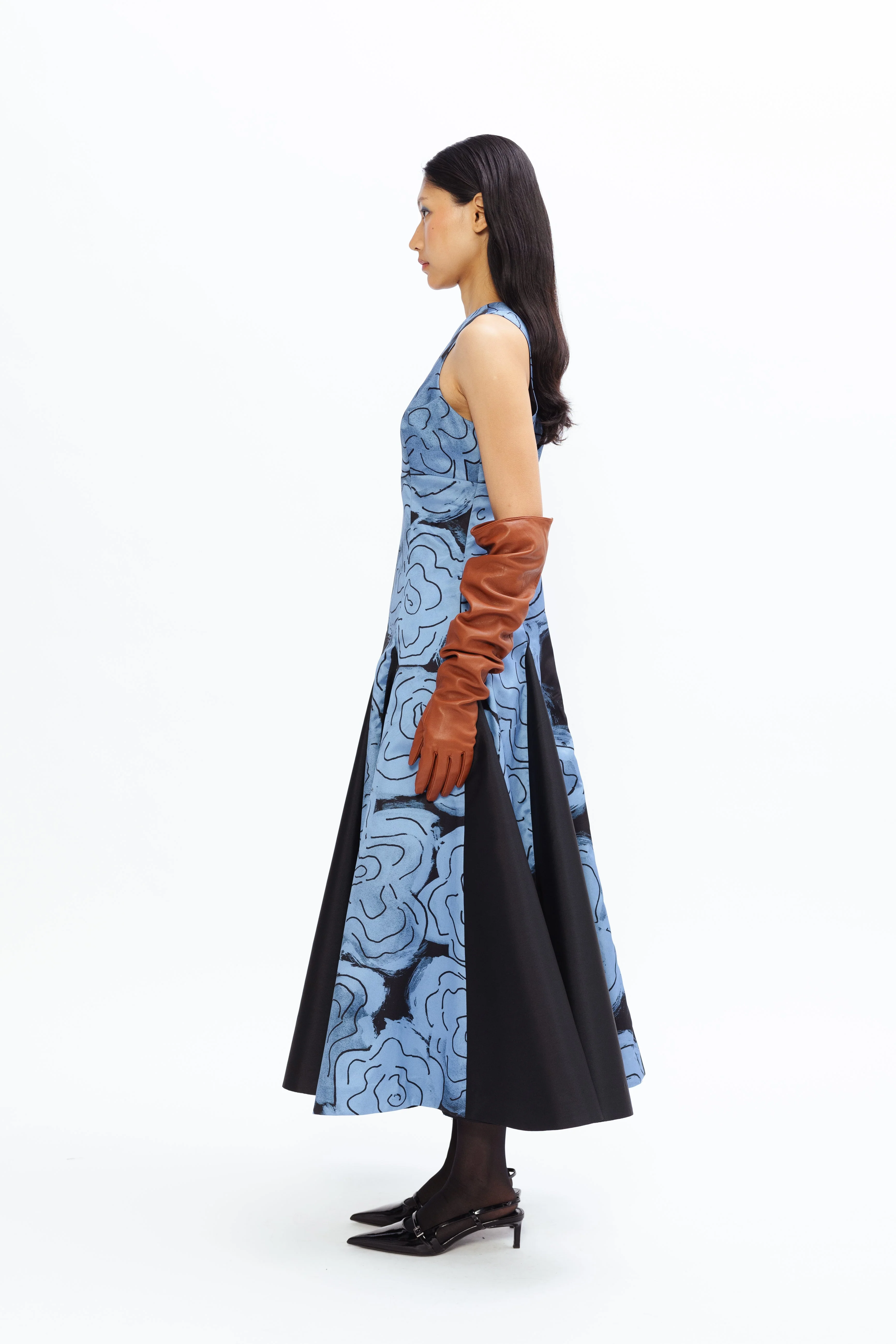Silver Night Dress - Steel Blue - Image 3