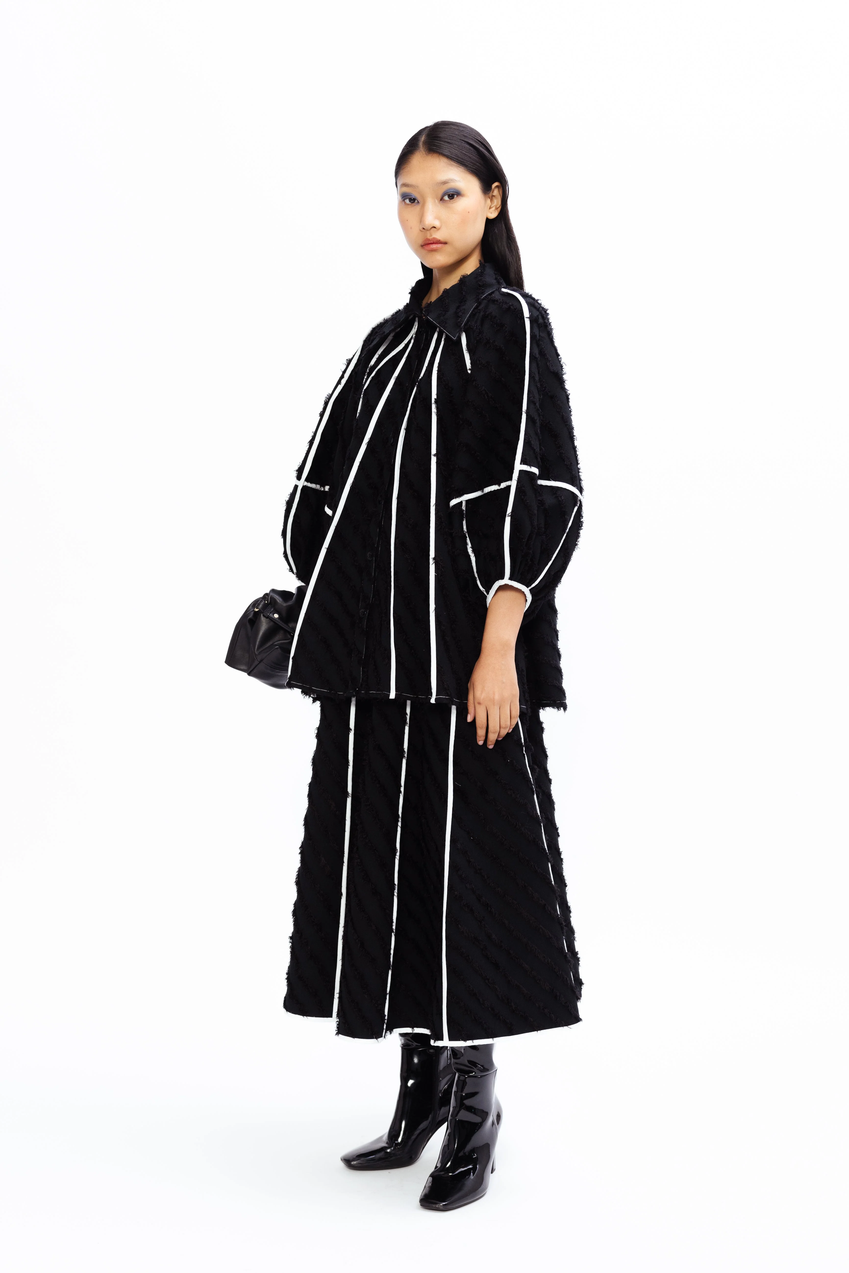 Tilly Wool Skirt - Onyx - Image 3