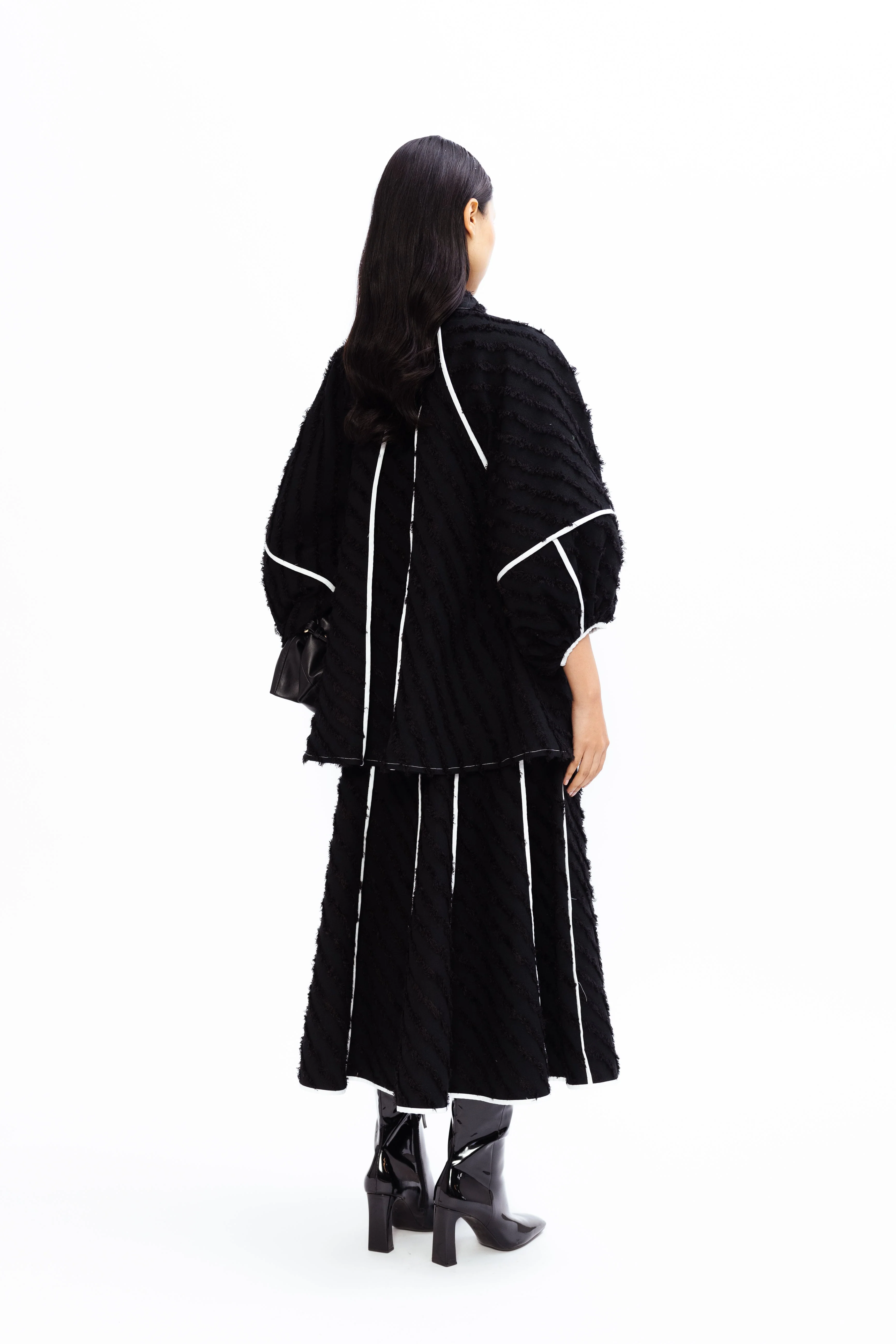 Tilly Wool Skirt - Onyx - Image 5