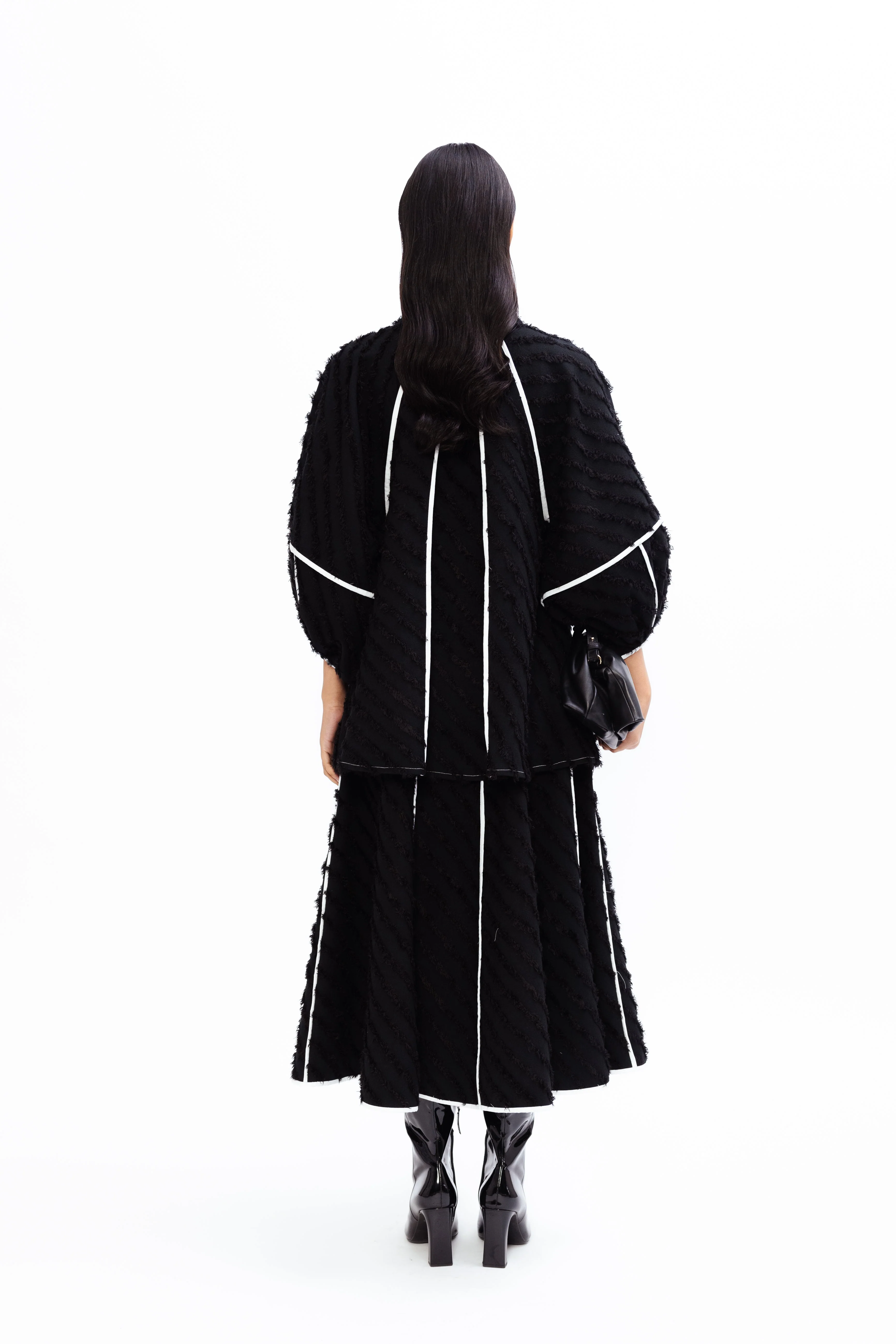Tilly Wool Skirt - Onyx - Image 6