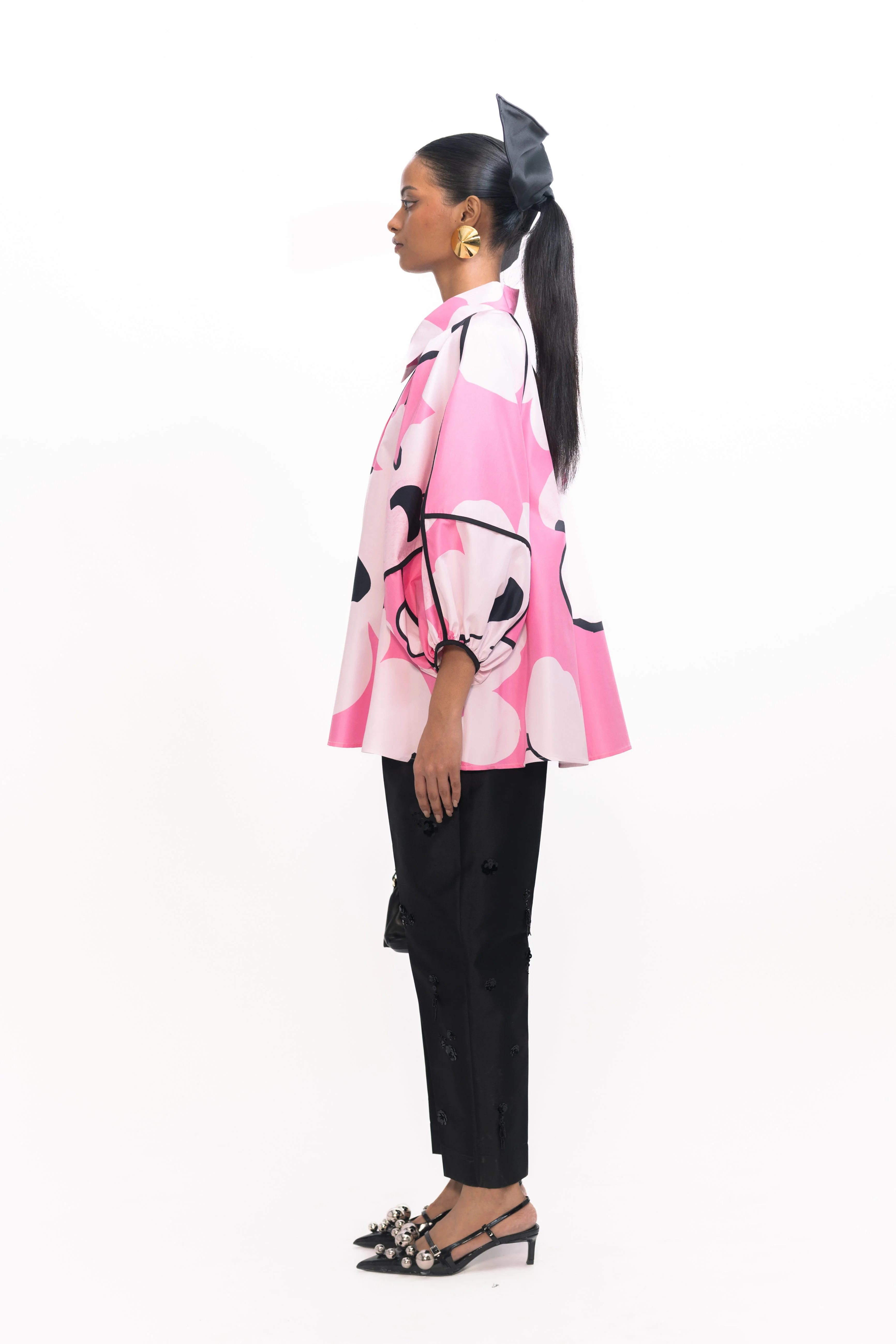 Virgina Silk Shirt - Pink - Image 3