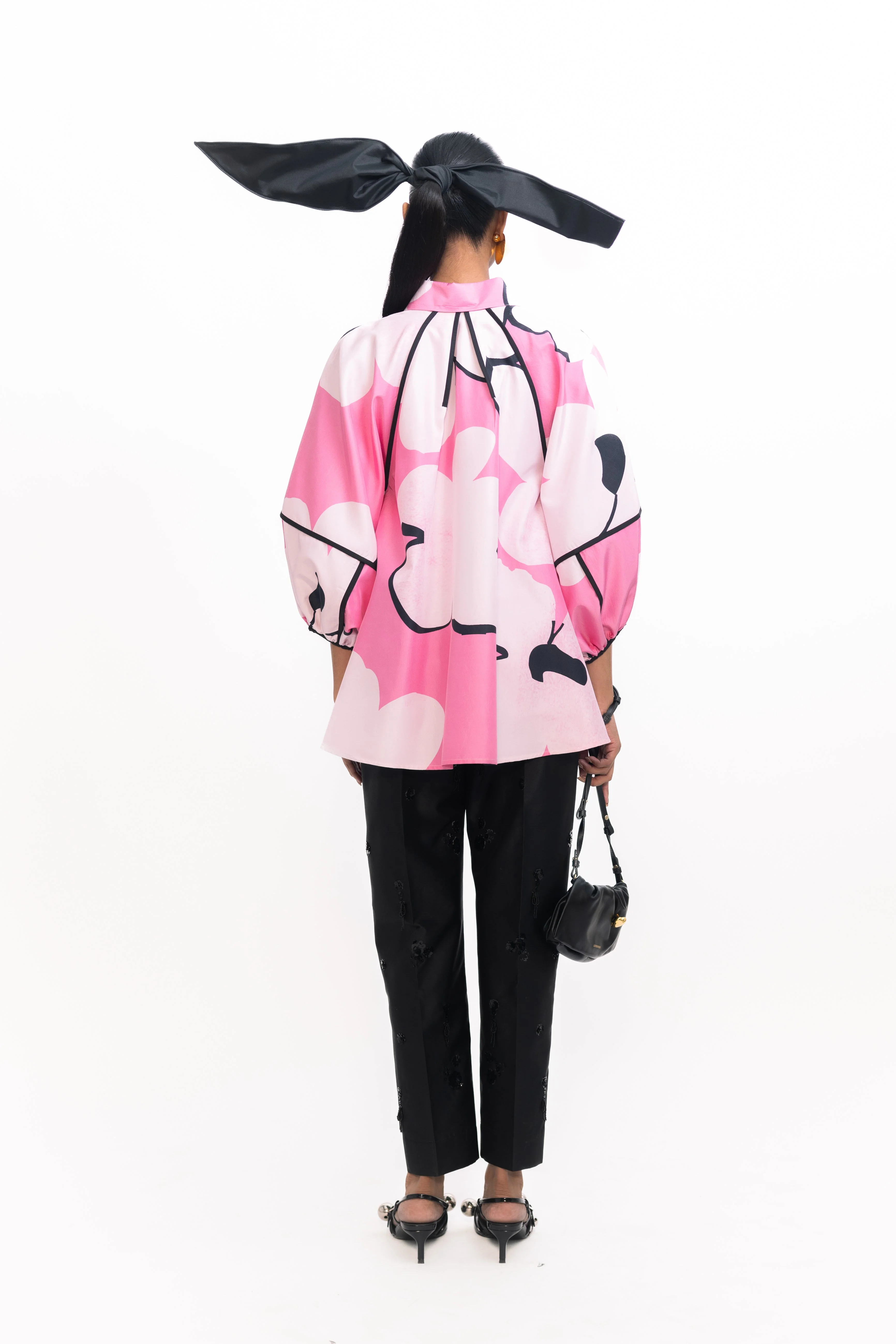 Virgina Silk Shirt - Pink - Image 4